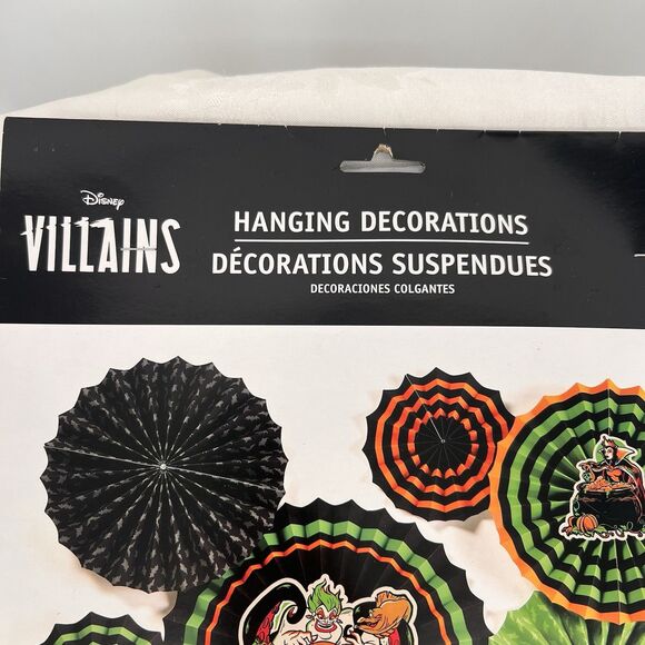 New Disney Villains Halloween Party Hanging Decorations 17 Pieces - Picture 2 of 5